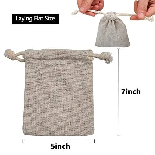 calary Cotton Canvas Gift Bag 5x7 Inch | Reusable, Durable & Eco-Friendly thumbnail 6