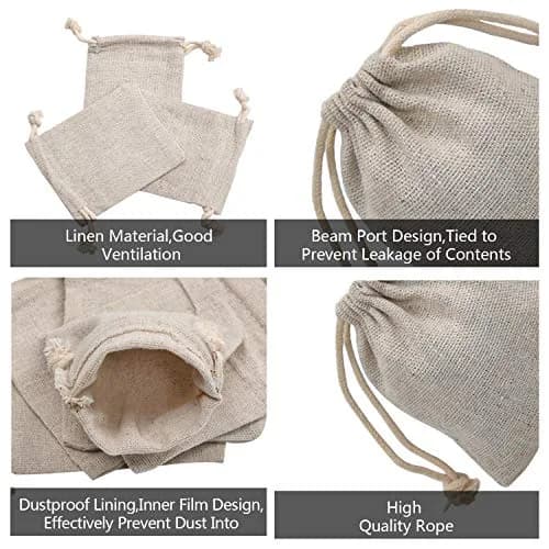 calary Cotton Canvas Gift Bag 5x7 Inch | Reusable, Durable & Eco-Friendly thumbnail 2