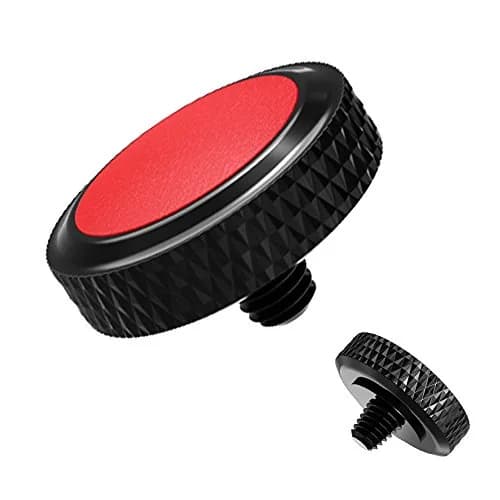 JJC Camera Soft Shutter Release Button for Fuji Fujifilm Leica Nikon Sony | Comfortable Copper & Leather thumbnail 1