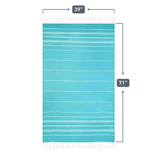 HAVLULAND Turkish Beach Towel Oversized Set of 6 | Quick-Dry & Sand Free (72x40) thumbnail 3