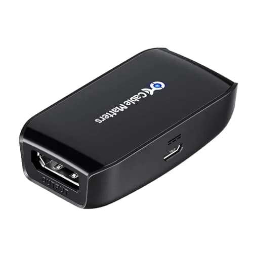 Cable Matters Active DisplayPort Repeater 4K@240Hz up to 32ft | DP 1.4 Signal Booster for VR Headset/Gaming Monitor thumbnail 1