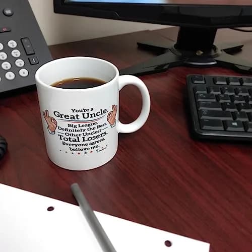 ThisWear Great Uncle Everyone Agrees 11oz Coffee Mug | Classic Ceramic Mug for Daily Use thumbnail 6