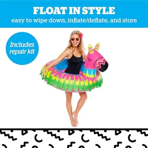 BigMouth Inc Giant Donkey Piñata Pool Float | Large Novelty Inflatable Swim Ring for Pool Parties thumbnail 4