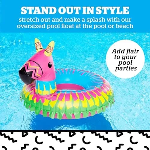 BigMouth Inc Giant Donkey Piñata Pool Float | Large Novelty Inflatable Swim Ring for Pool Parties thumbnail 2