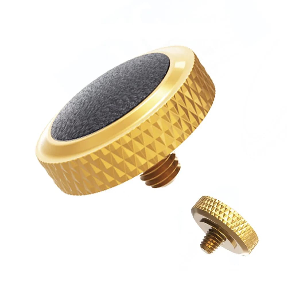 JJC Camera Soft Shutter Release Button for Fuji Fujifilm Leica Nikon Sony | Comfortable Copper & Leather
