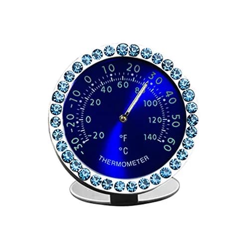 idain Mini Car Dashboard Thermometer - Blue | Temperature Gauge for Safer Driving thumbnail 1