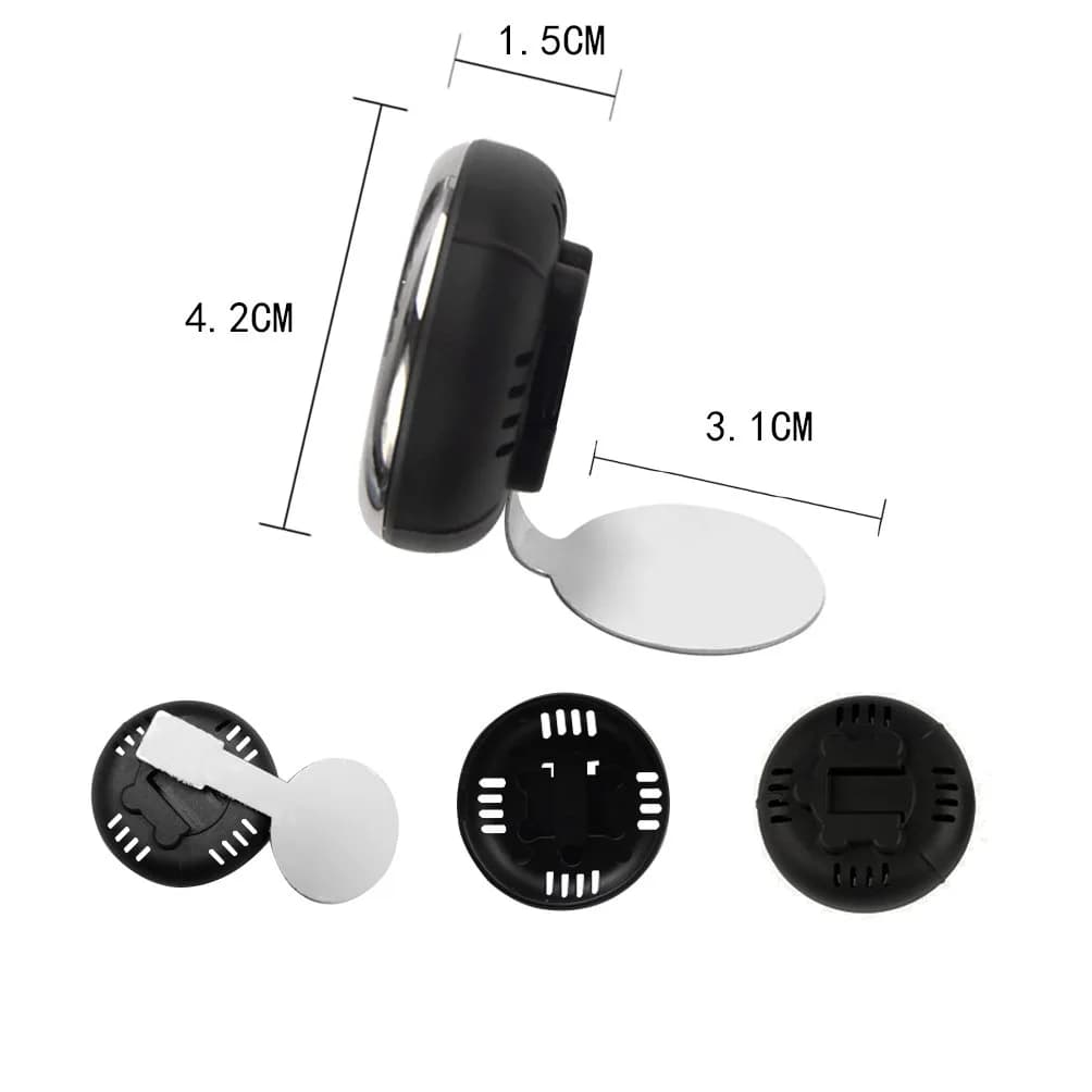 idain Mini Car Dashboard Thermometer - Blue | Temperature Gauge for Safer Driving - view 2