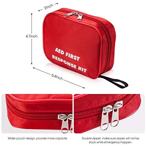 Medarchitect AED First Response Kit with CPR Mask, Gloves, Razor, Scissors, and Wipes | Essential for Emergency Preparedness thumbnail 5