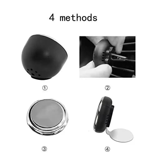 idain Pink Car Dashboard Thermometer | Mini Vehicle Air Vent Clip Decoration thumbnail 3