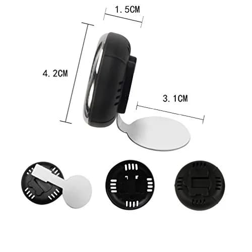 idain Pink Car Dashboard Thermometer | Mini Vehicle Air Vent Clip Decoration thumbnail 2