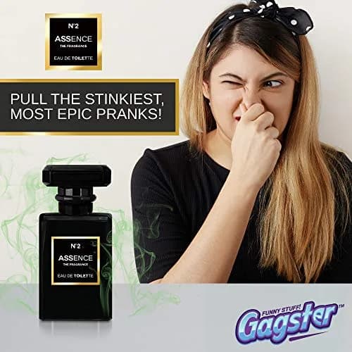 Gagster Prank Perfume Fart Spray Extra Strong | Liquid Fake Odor in Realistic Bottle for Pranks & Gags (ワンサイズ, Black) thumbnail 5