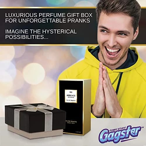 Gagster Prank Perfume Fart Spray Extra Strong | Liquid Fake Odor in Realistic Bottle for Pranks & Gags (ワンサイズ, Black) thumbnail 3