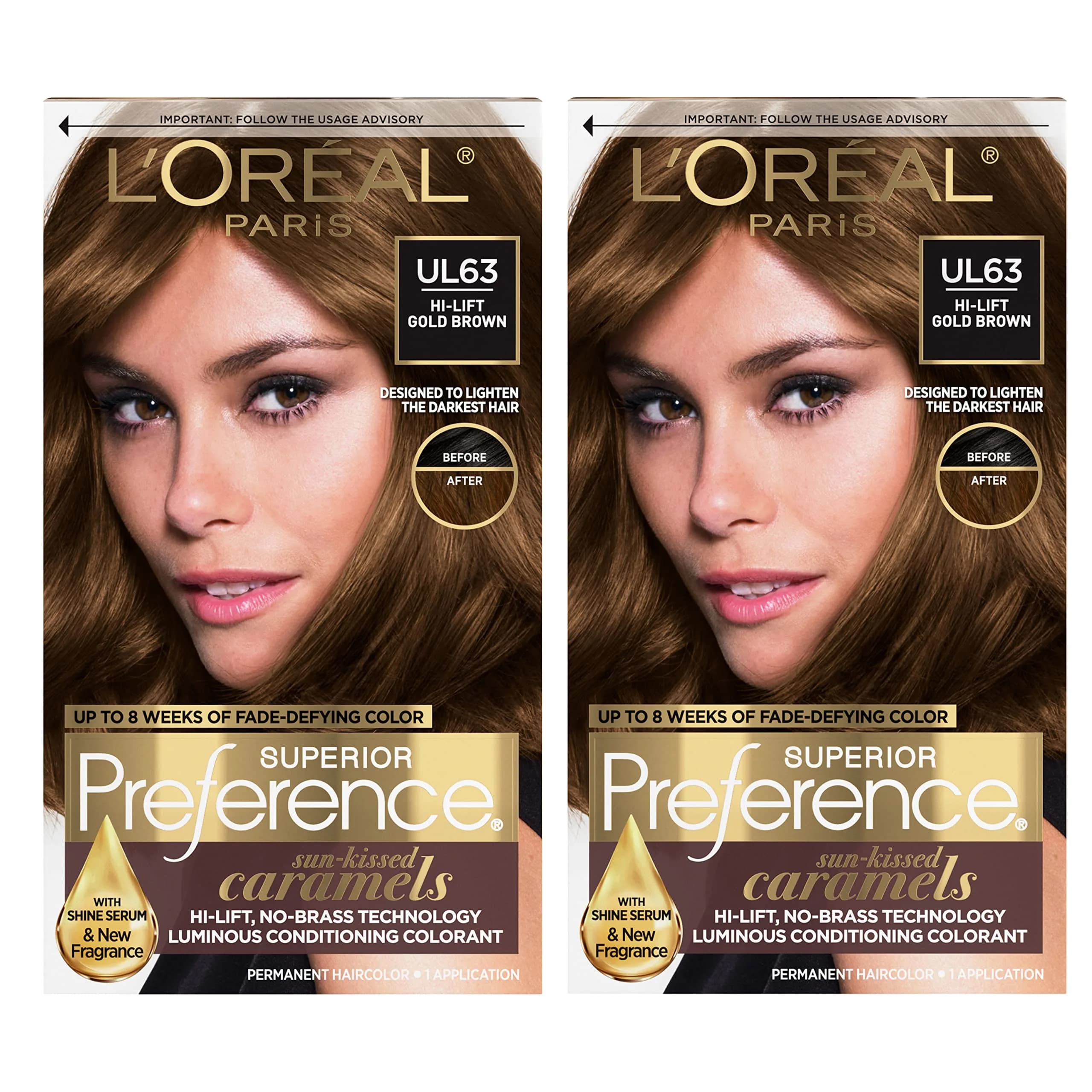 L'Oreal Paris Superior Preference Ultra Light Ash Brown Hair Color - 1 Count (Pack of 2) - main product image