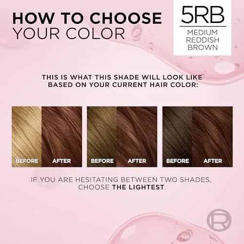 L'Oreal Paris Excellence Crème Permanent Hair Dye 5RB Medium Reddish Brown | Triple Care with Hyaluronic Acid for 100% Gray Coverage thumbnail 6