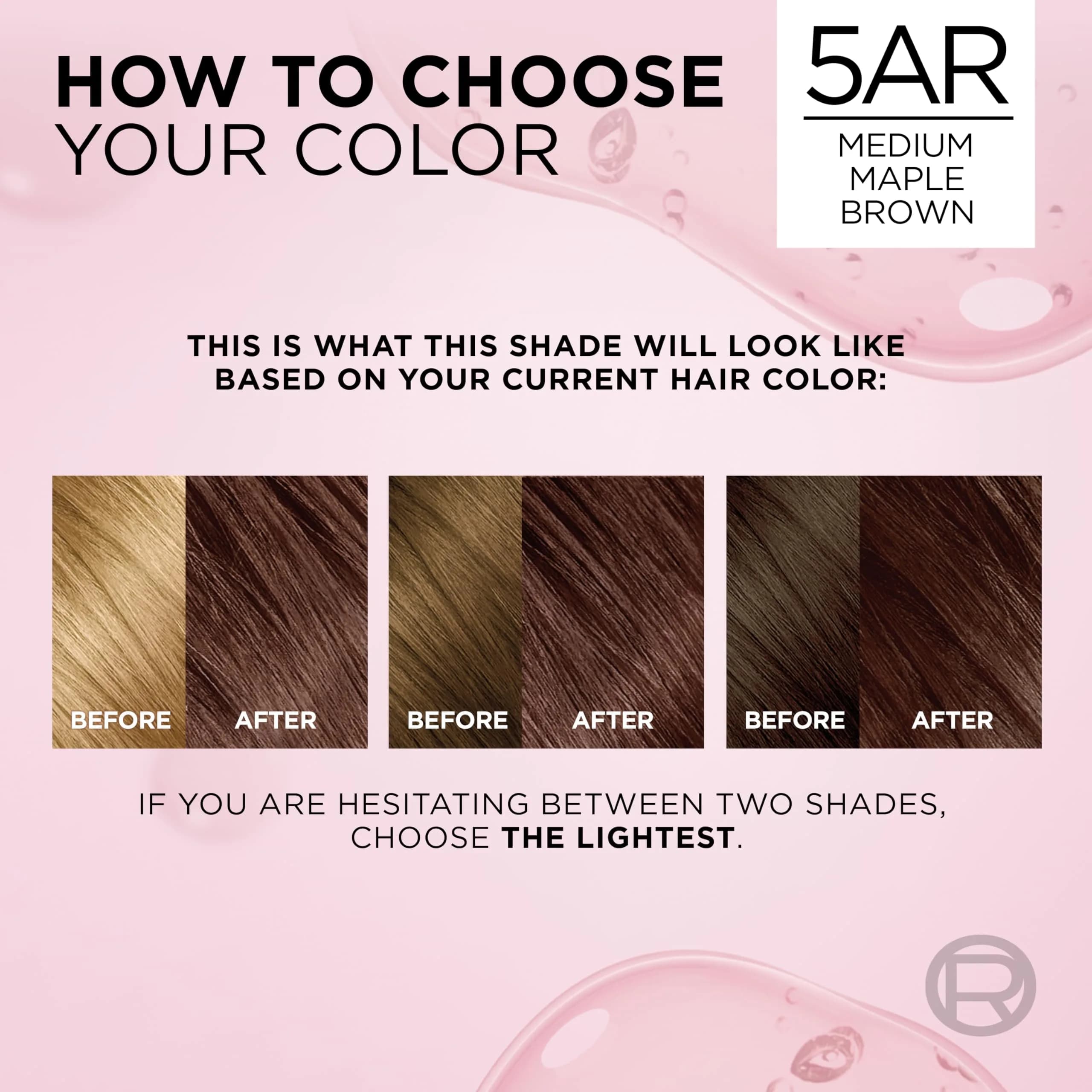 L'Oreal Paris Excellence Crème Permanent Hair Dye 5AR Medium Maple Brown, 2 Kits (Pack of 2) | Triple Care with Hyaluronic Acid for 100% Gray Coverage - view 6