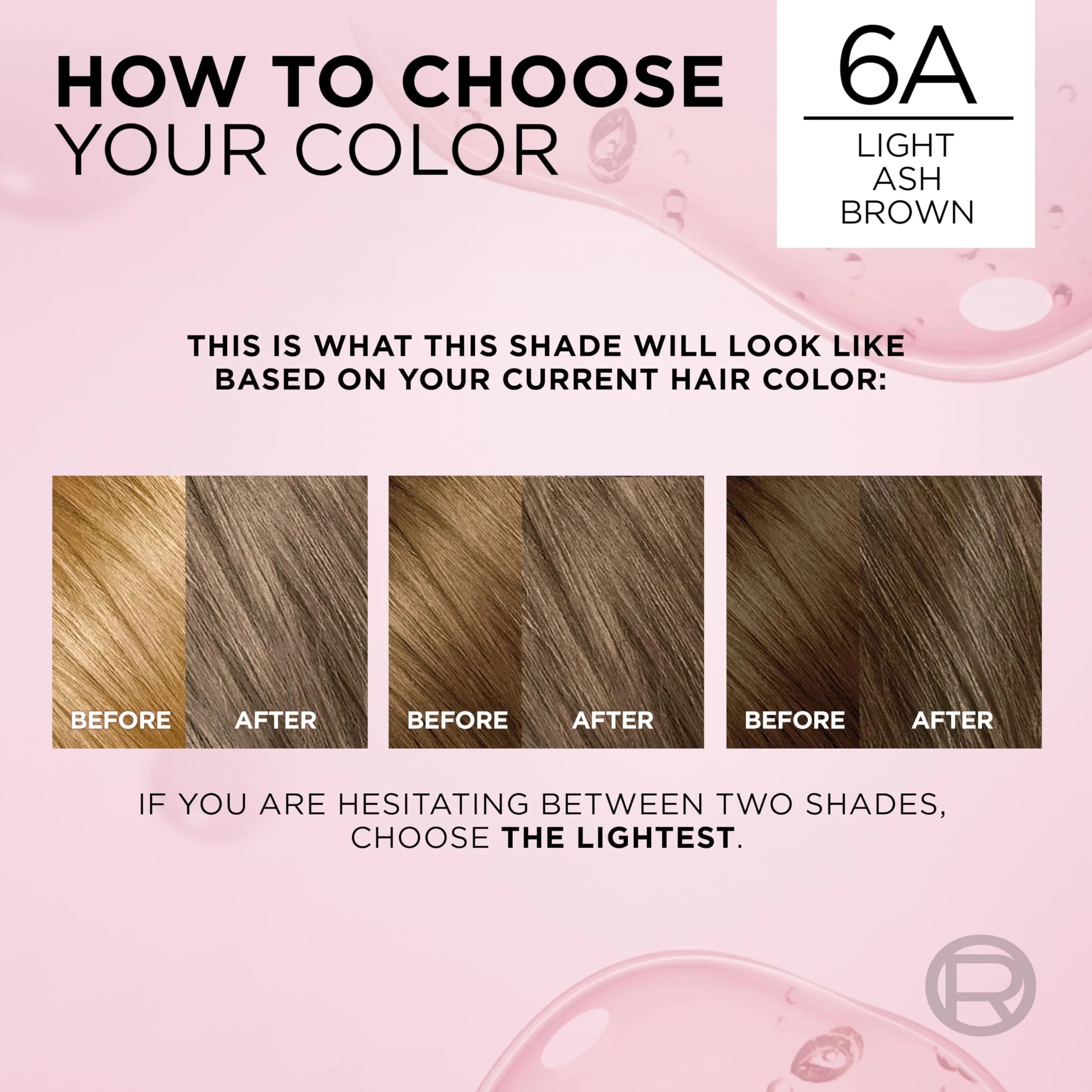L'Oreal Paris Excellence Crème Permanent Hair Dye 6A Light Ash Brown 2 Kits | Triple Care Color with Hyaluronic Acid for 100% Gray Coverage - view 6