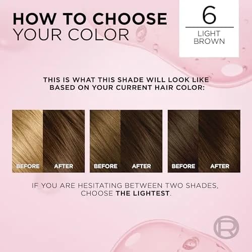 L'Oreal Paris Excellence Crème Permanent Hair Dye 6 Light Brown | Triple Care Color with Hyaluronic Acid for 100% Gray Coverage thumbnail 6