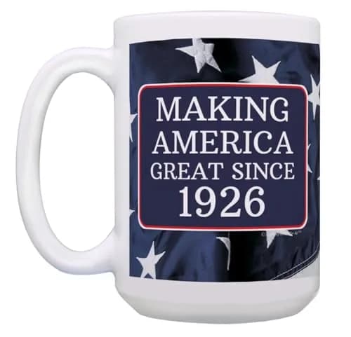 ThisWear Making America Great Since 1926 15oz Coffee Mug | Classic Ceramic Drinkware thumbnail 6