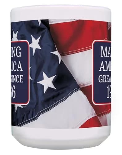 ThisWear Making America Great Since 1966 Flag 15oz Coffee Mug | Classic USA Flag Design (70-120 chars) thumbnail 7