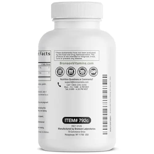 Bronson Milk Thistle Silymarin Marianum & Dandelion Extract 250 Capsules | Liver Support & Detox thumbnail 7