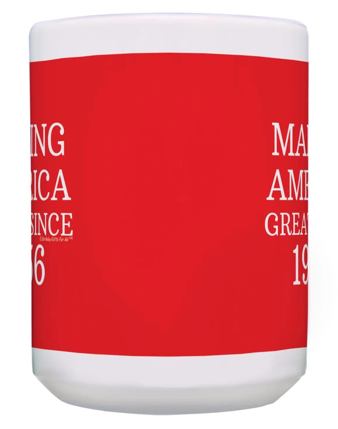 ThisWear Making America Great Since 1956 15oz Coffee Mug | Classic Red Ceramic Drinkware (70-120 chars) thumbnail 7