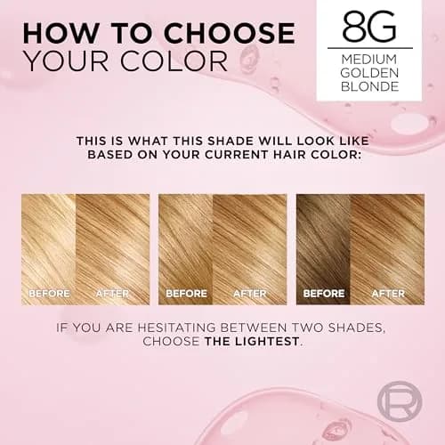 L'Oreal Paris Excellence Crème Hair Dye 8G Medium Golden Blonde 1 Kit (Pack of 2) | Triple Care Color with Hyaluronic Acid for 100% Gray Coverage thumbnail 6