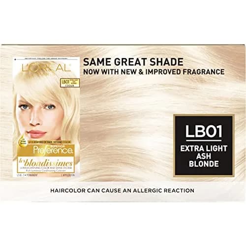 L'Oreal Paris Superior Preference Fade-Defying Hair Color LB01 Extra Light Ash Blonde Pack of 2 | Permanent Hair Dye with Shine Serum thumbnail 2