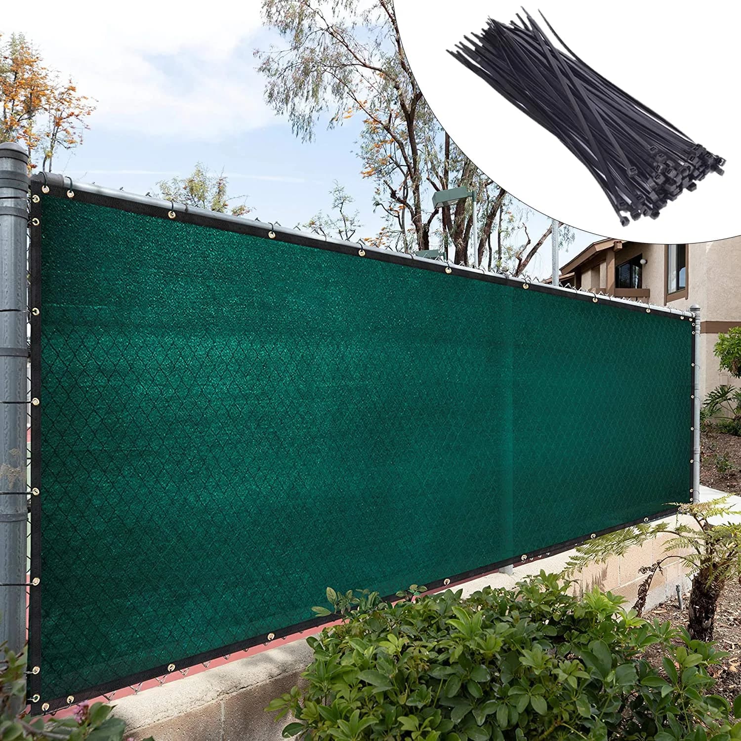 Royal Shade 6' x 50' Green Fence Privacy Screen | Heavy Duty Windscreen for Outdoor Privacy