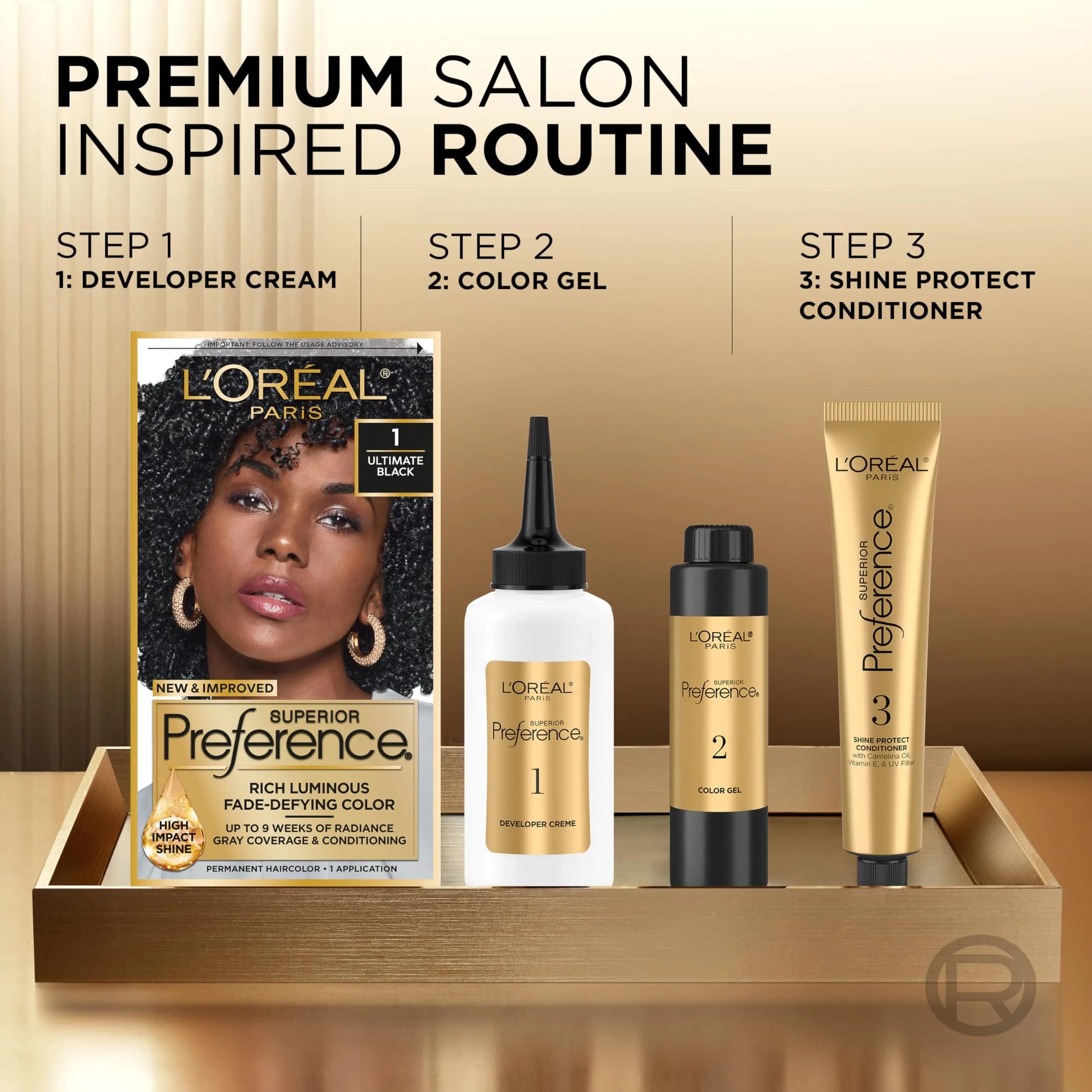 L'Oreal Paris Superior Preference Dark Brown 4 Hair Color Kit - 1 Count (Pack of 2) - view 2