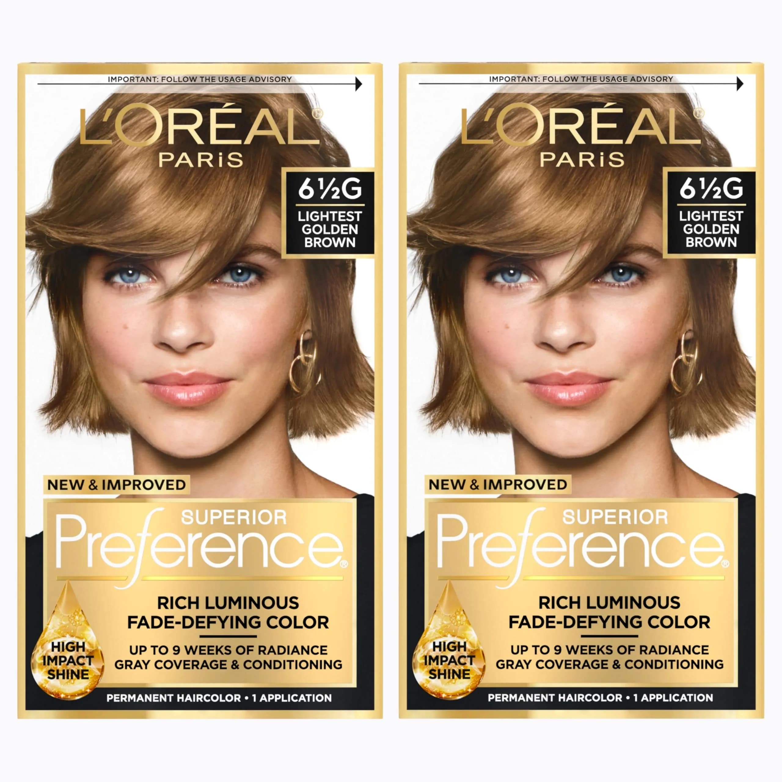L'Oreal Paris Superior Preference Ultra Light Ash Brown Hair Color - Pack of 2 - main product image