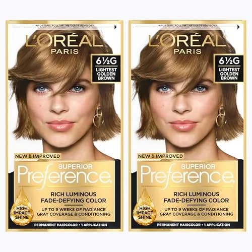 L'Oreal Paris Superior Preference Ultra Light Ash Brown Hair Color - Pack of 2 thumbnail 1