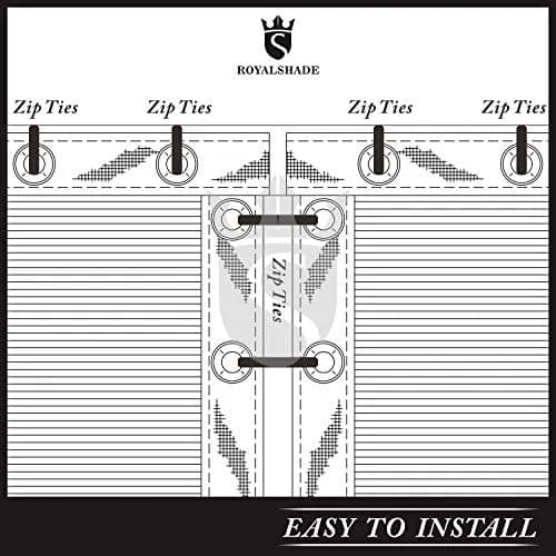 Royal Shade 6' x 50' Beige Fence Privacy Screen Heavy Duty Windscreen | 90% Blockage, UV Resistant thumbnail 9