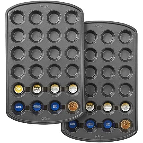 Wilton Mini Muffin Pans 24-Cup Set of 2 | Non-Stick Steel Bakeware for Perfect Bites thumbnail 5
