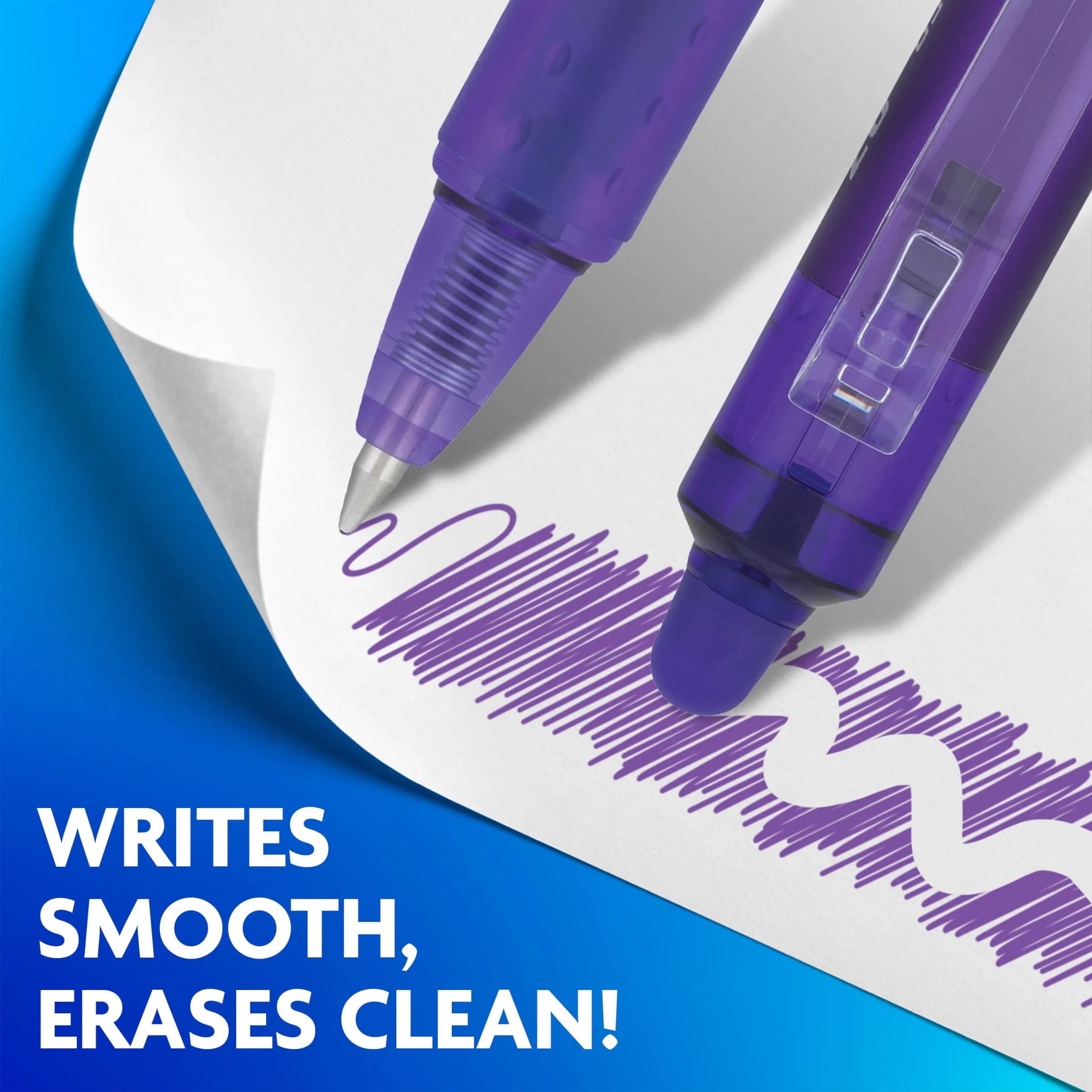 PILOT FriXion Clicker Erasable Gel Pens, Fine Point, Assorted Colors, 10-Pack | Smooth Ink Flow - view 2