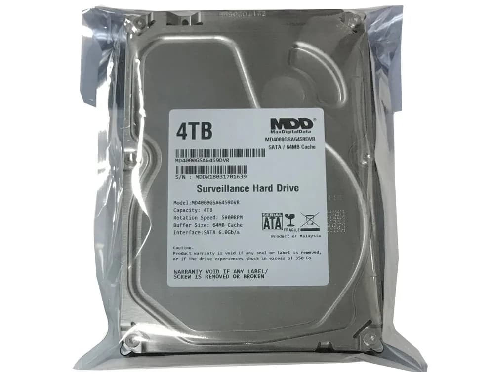 MDD MAXDIGITALDATA 4TB Internal Surveillance CCTV DVR Hard Drive | 5900RPM SATA 6.0Gb/s 3.5-inch - view 3