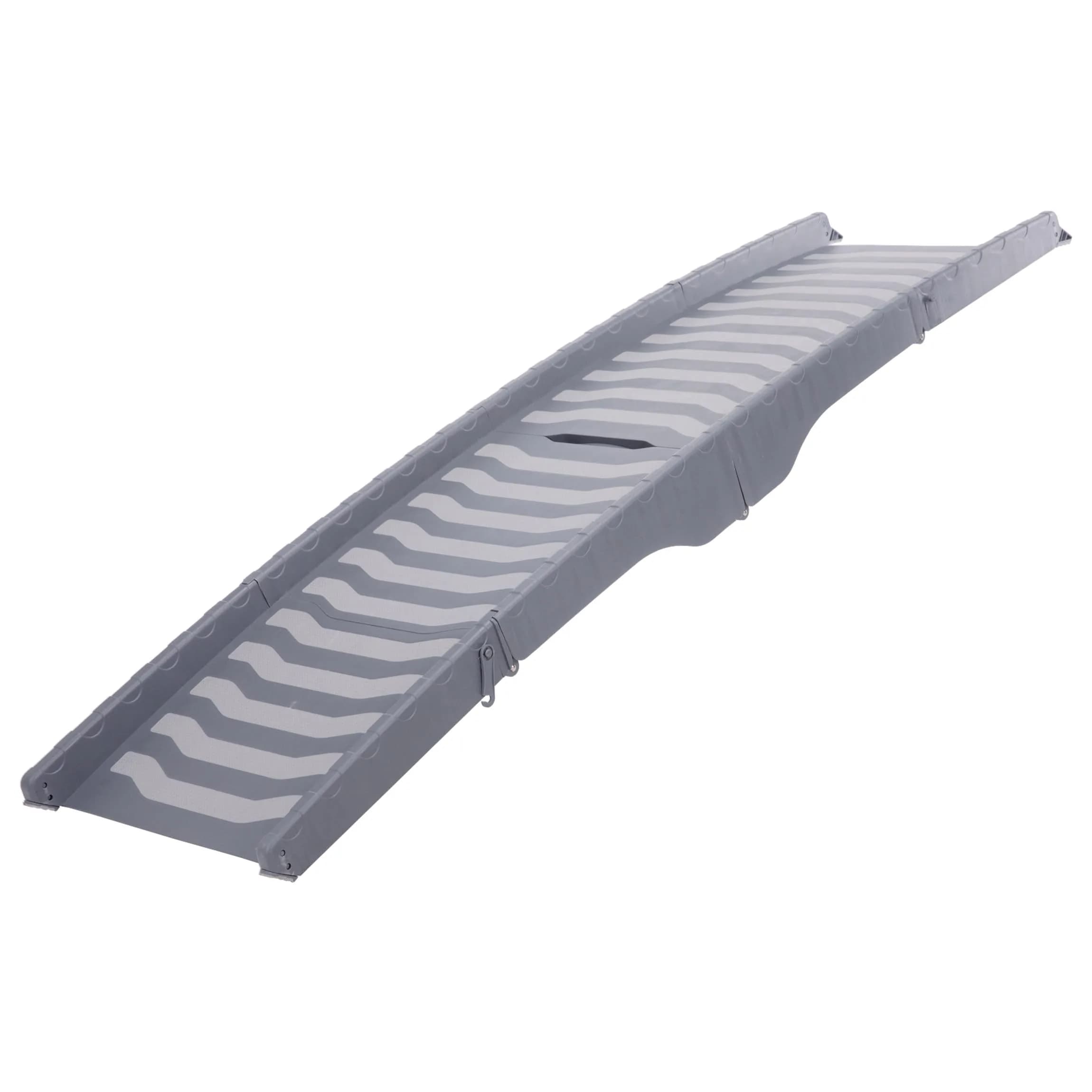 TRIXIE 59-in Pet Ramp for Small to Medium Dogs up to 55 lbs | Foldable & Lightweight, Non-slip Surface — Gray