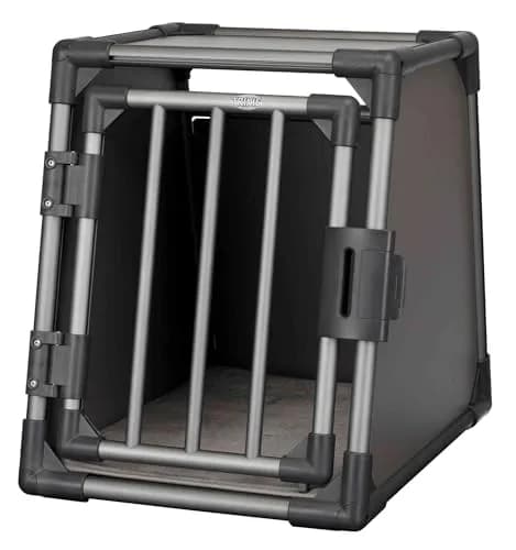 TRIXIE Aluminium Transport Box 48 x 56 x 61 cm | Safe, Stable & Quiet Pet Carrier thumbnail 1