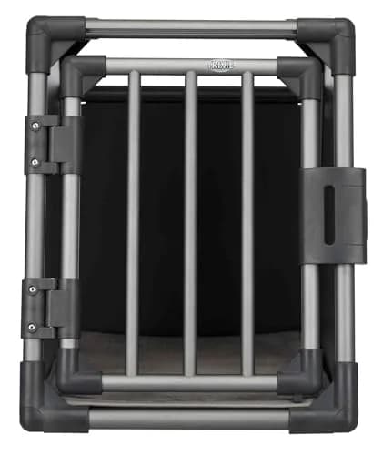 TRIXIE Aluminium Transport Box 48 x 56 x 61 cm | Safe, Stable & Quiet Pet Carrier thumbnail 2