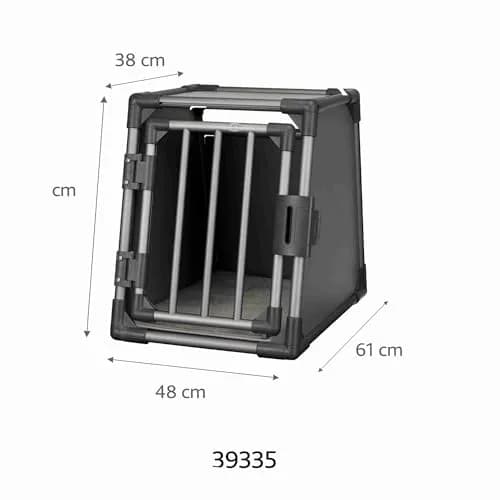 TRIXIE Aluminium Transport Box 48 x 56 x 61 cm | Safe, Stable & Quiet Pet Carrier thumbnail 3