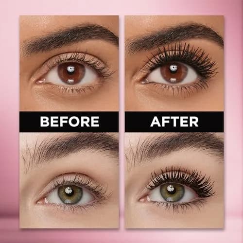 L'Oreal Paris Voluminous Lash Paradise Mascara, Blackest Black, 0.5 fl oz (2x0.25 fl oz) | Voluptuous Volume & Intense Length thumbnail 3