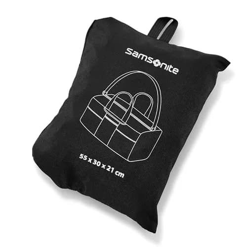 Samsonite Foldaway Packable Duffel Bag, Black, Medium | Compact Travel Duffel with 34L Capacity thumbnail 3