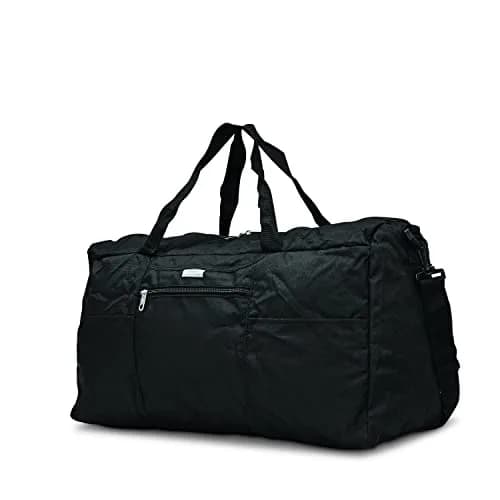 Samsonite Foldaway Packable Duffel Bag, Black, Medium | Compact Travel Duffel with 34L Capacity thumbnail 4