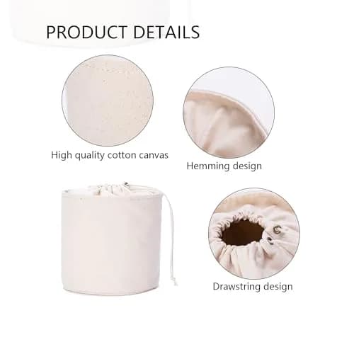 YONBEN Purse Organizer Insert Large | Lightweight Canvas Round Bag Storage (20cm x 19cm) thumbnail 3