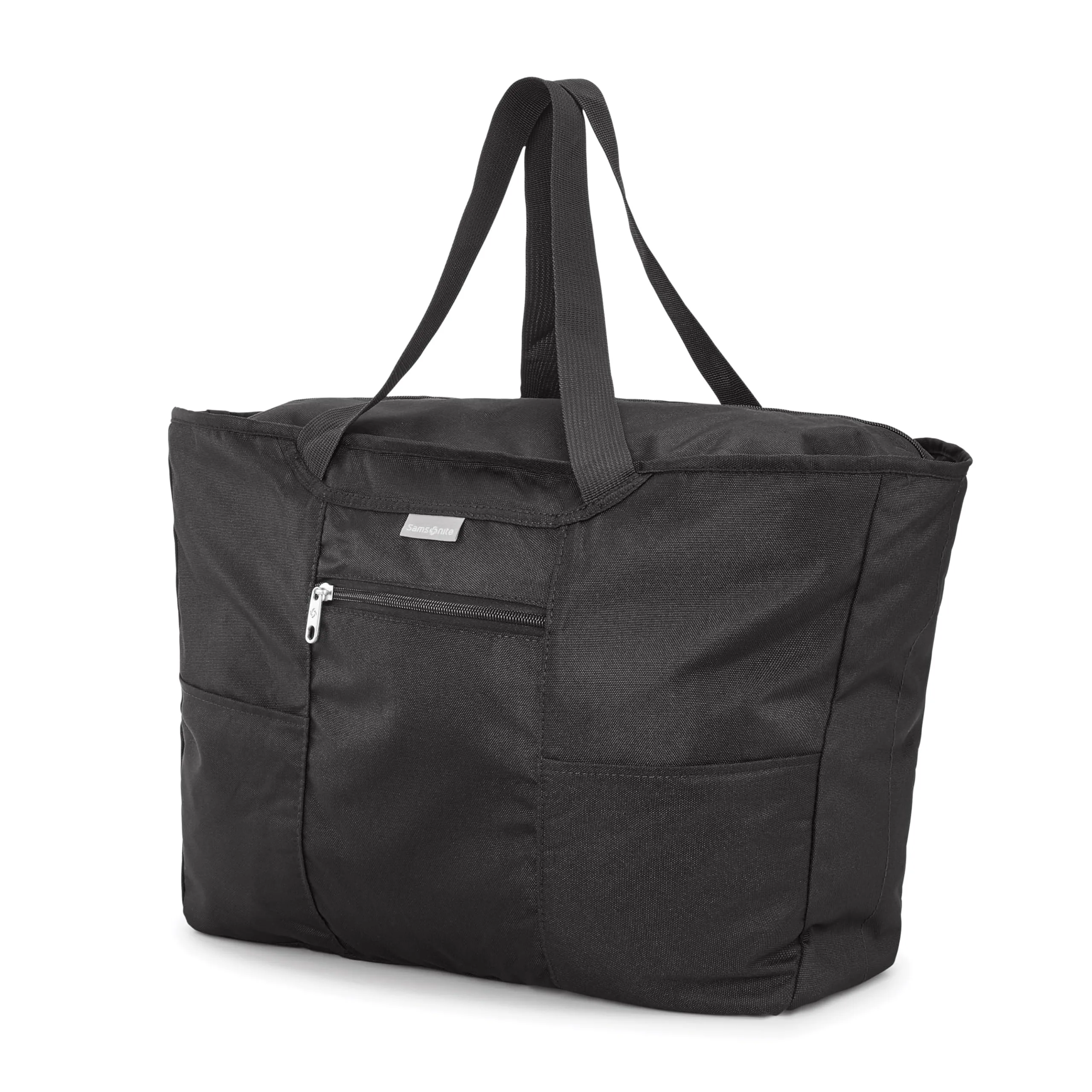 Samsonite Foldaway Packable Tote Sling Bag | Lightweight Travel Organizer in Black