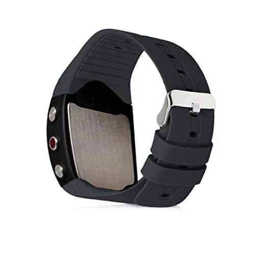 kwmobile Watch Strap Compatible with Polar M400 / M430 | Black Silicone Replacement Band (16-22cm) thumbnail 2