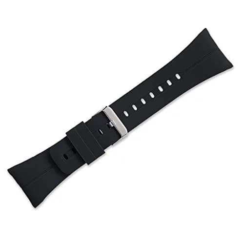 kwmobile Watch Strap Compatible with Polar M400 / M430 | Black Silicone Replacement Band (16-22cm) thumbnail 3