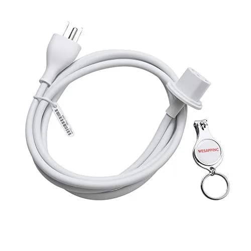 WESAPPINC White 1.83 m (6 ft) Replacement Power Cable for iMac G5 & Early Models | UL Listed thumbnail 1