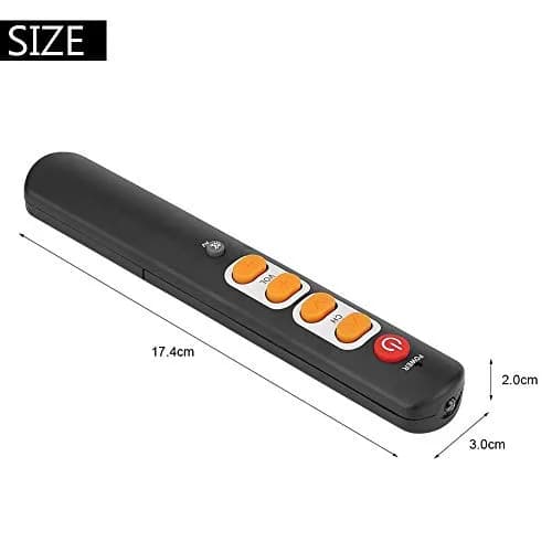Zerone Learning Remote Control with Big Buttons 6 Keys | Universal TV & Audio Controller for Old & Children thumbnail 5