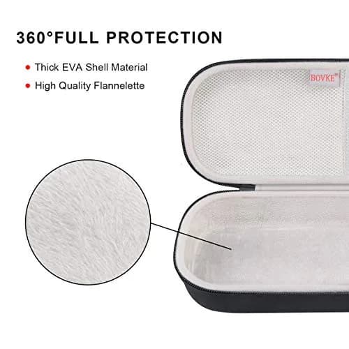 BOVKE Stethoscope Case for 3M Littmann Classic III, Lightweight II S.E, MDF Acoustica Deluxe, Black | Extra Room for Accessories thumbnail 3
