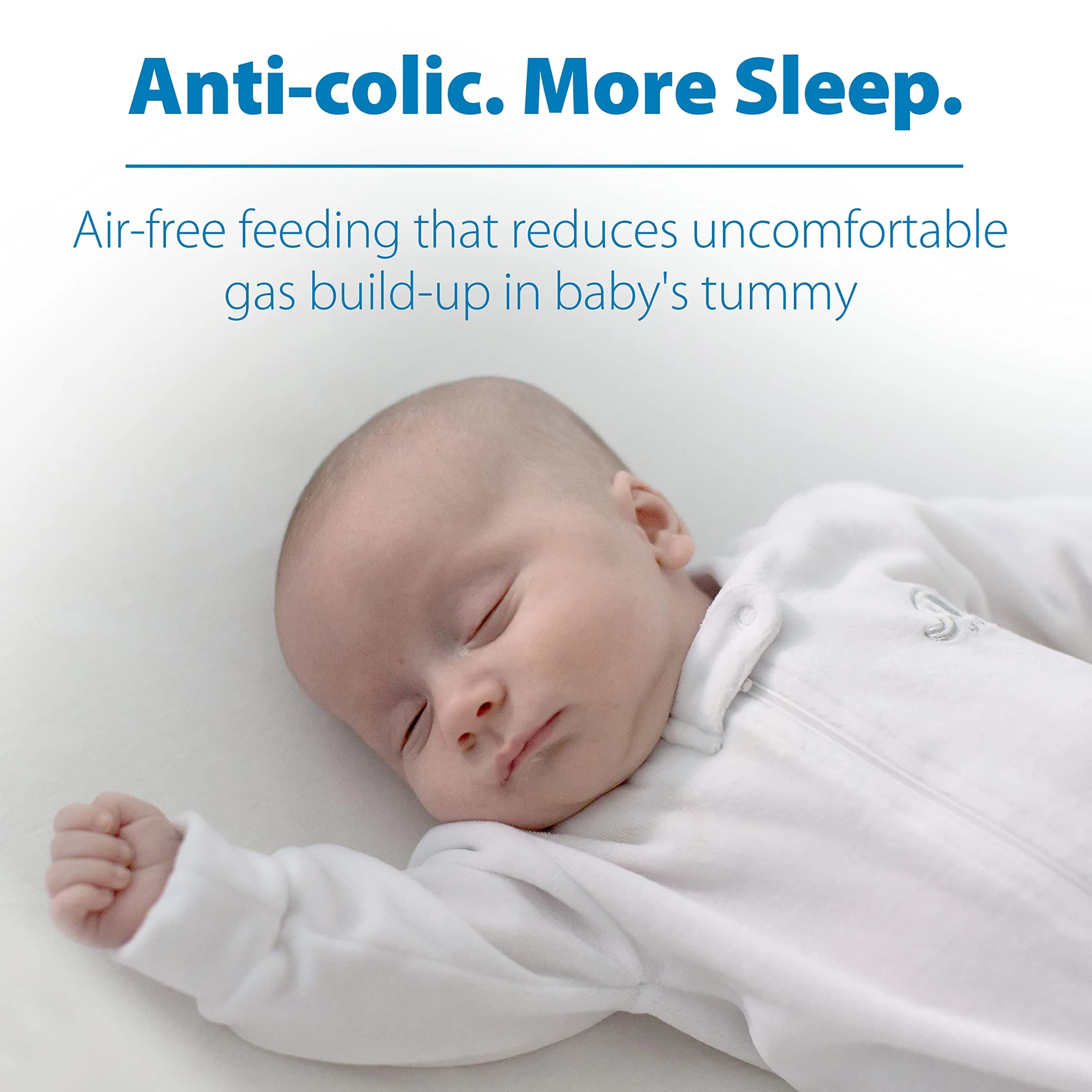 Dr. Brown's Anti-Colic Clear Baby Feeding Set with Slow Flow Nipples and Pacifier - view 2